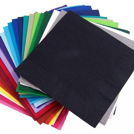 Serviettes colorées 2 plis