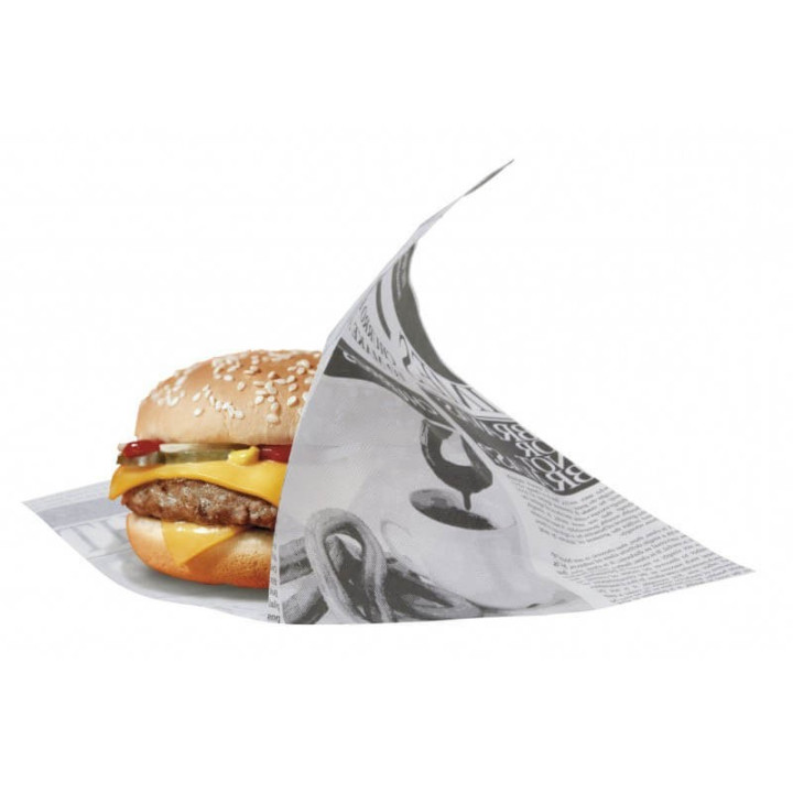 Sachet burger Newspaper bis