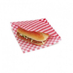 miniature Sachet burger damier rouge