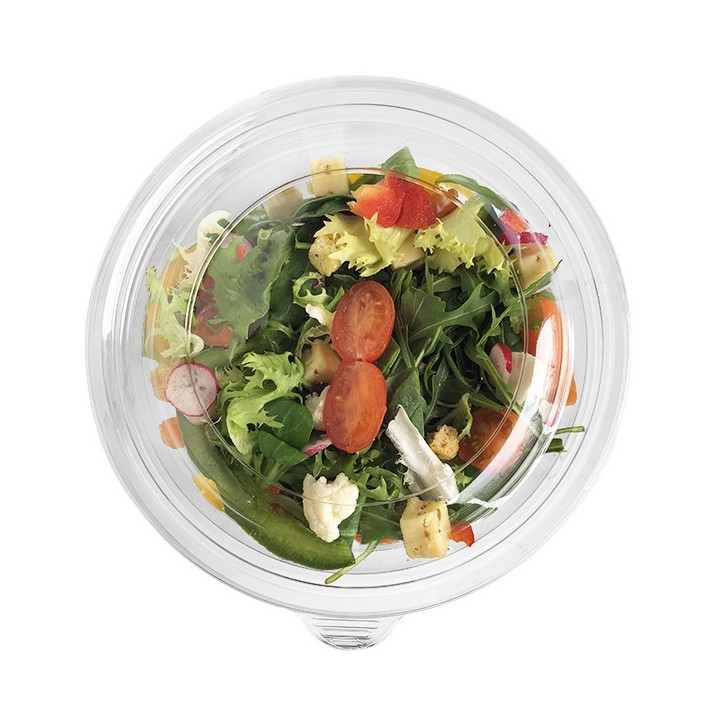 Bol salade plastique plat (vue de dessus)