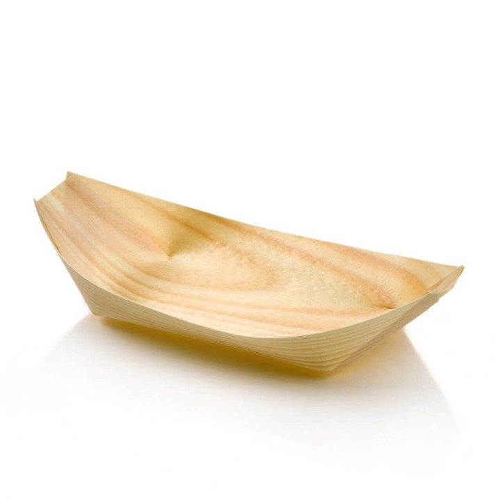 Barquette feuille de bois emballage