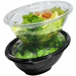 miniature Bol salade biseauté transparent