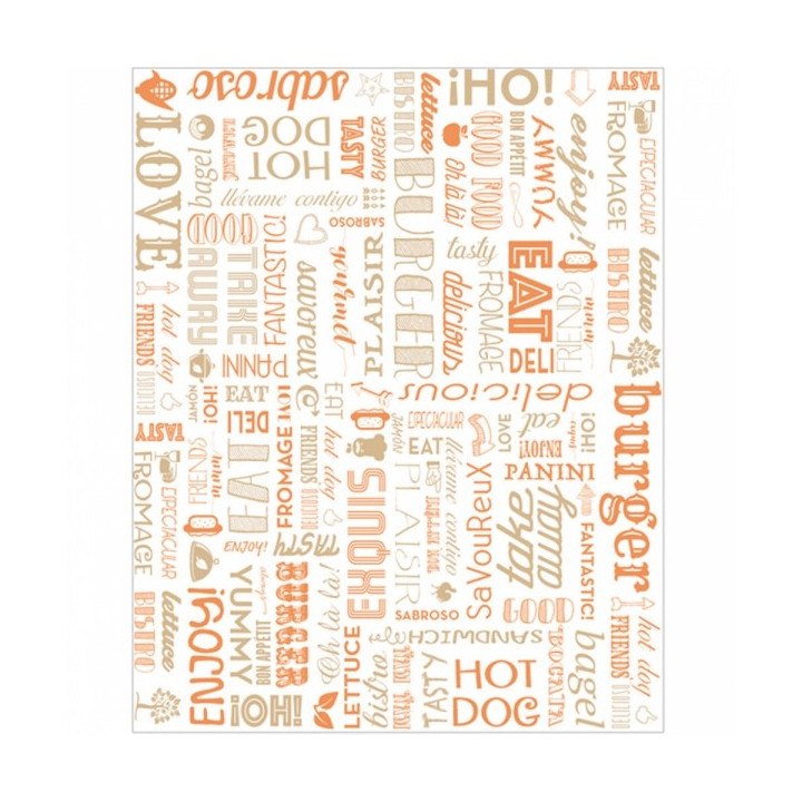 Papier orange ingraissable