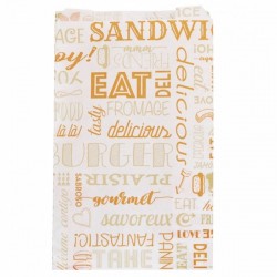 miniature Sac Sandwich Papier Orange