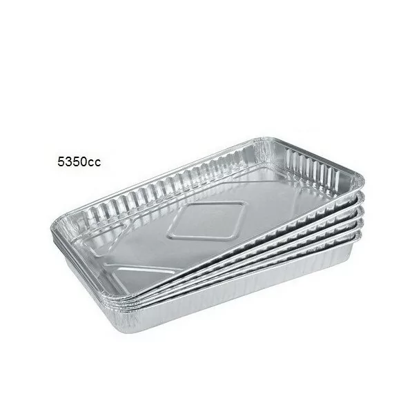20 Barquettes En Aluminium Avec Couvercles – 26x19x6.3 Cm, Pour Cuisson, Congélation, Four (Résiste à 660°C) - 5